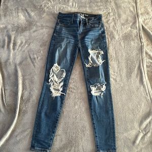 AE Next Level Ripped High Waisted jegging